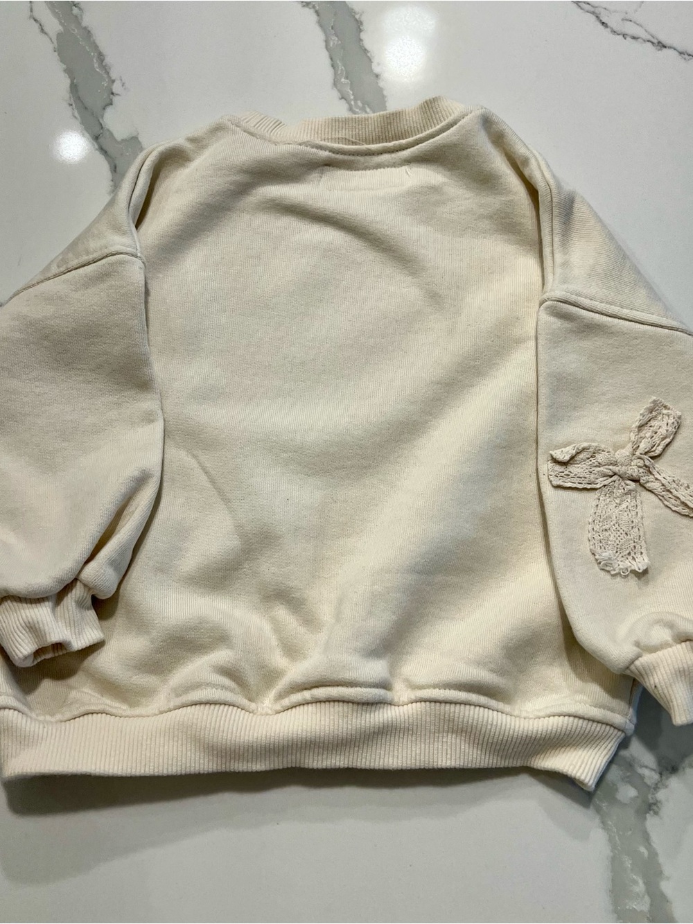 ZARA DISNEY Cream Minnie Mouse Bow Sweatshirt❤️😎 - Picture 6 of 9